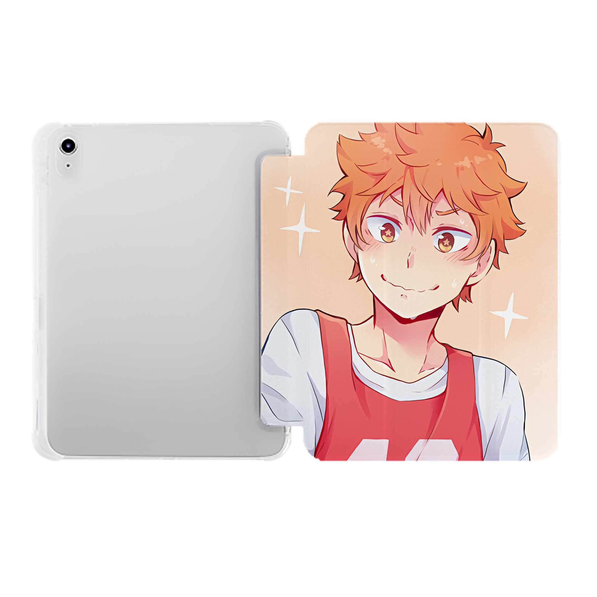 （画像用） ハイキュー!! Haikyu!! IPad ケース ペン収納付き 三つ折りスタンド PUレザー×シリコン 対応機種9.5/10.5/10.9インチ